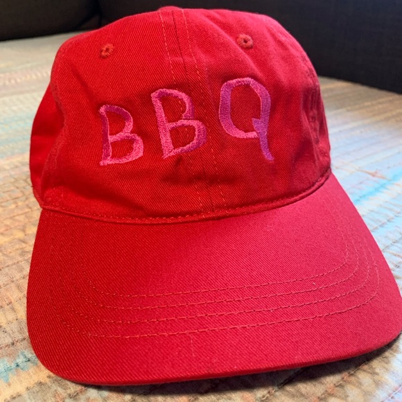 Red BBQ Embroidered Cap - Picture 1 of 3